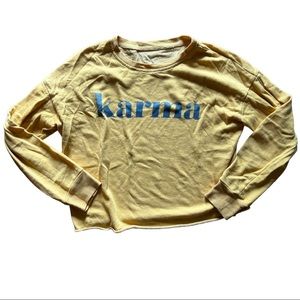 Karma Sweater 💛 Target style crop sweater.